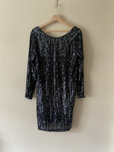 Next black long - sleeve, sequin
