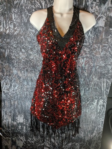 Sparkly red and black - red,
