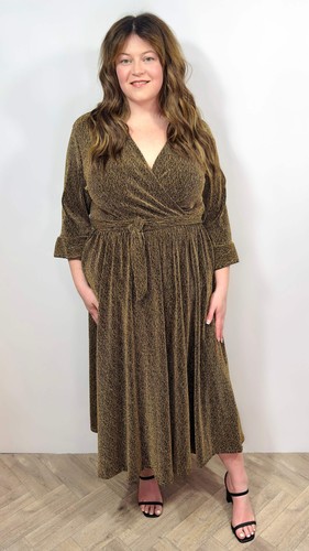 Glitter gold dress - gold,