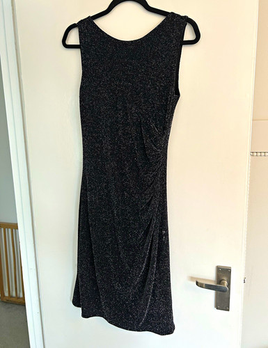 Wallis black glitter - glitter, sheath