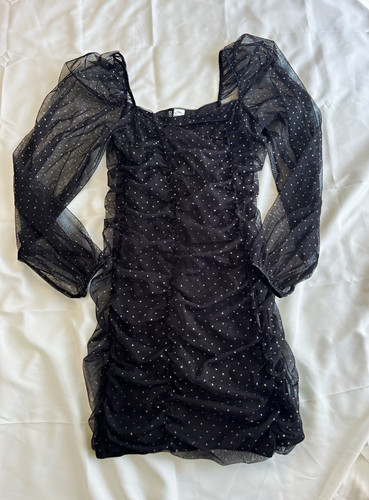 Divided black mesh glitter - mesh,