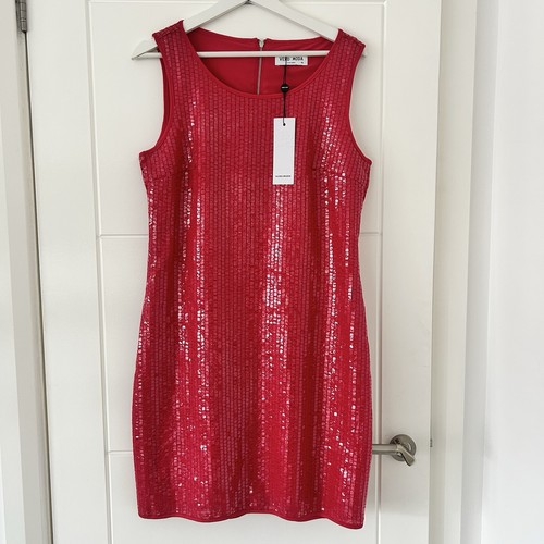 Vero moda hot pink sequin - o.,