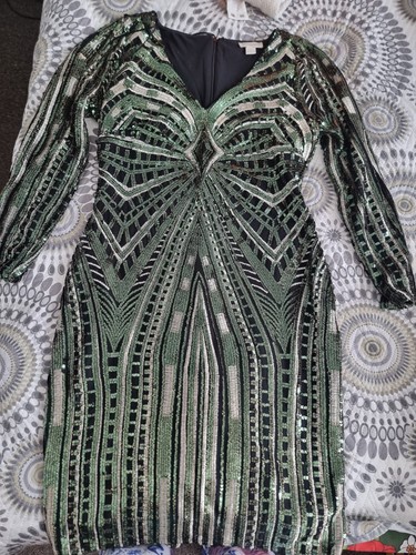 Elegant green sequin dress for - sequin,