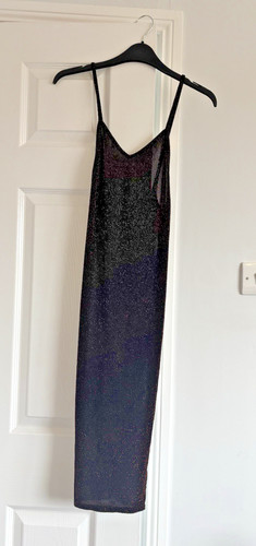 Black glitter midi bodycon - glitter,