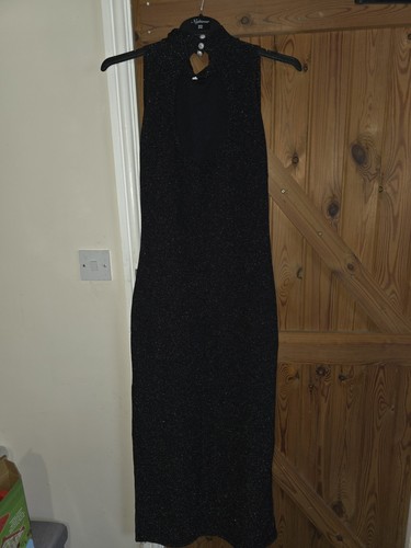 Long black glitter - long,