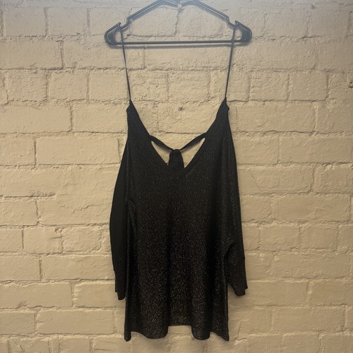 Next black glitter cold - black,