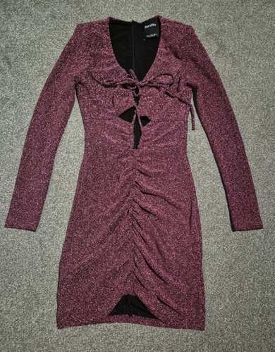 Bershka pink glitter - pink, mini