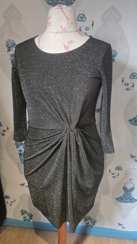 Sparkly black gold glitter - gold,