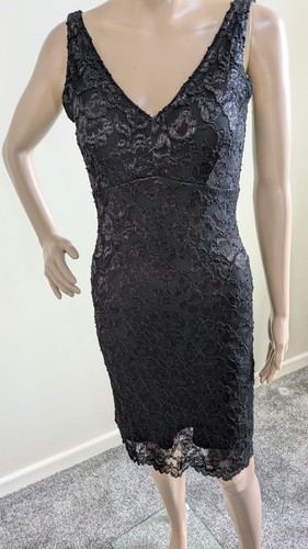 Ladies dress black lace - dress,