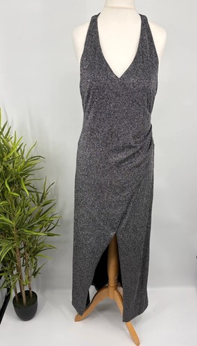 Silver metallic glitter - metallic, maxi
