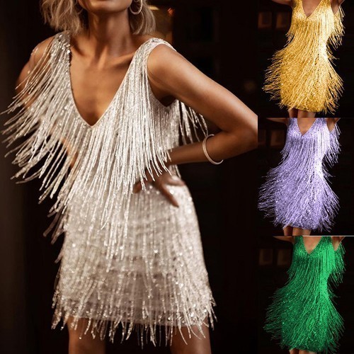 Womens glitter tassel fringe - womens,