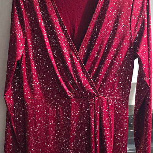 Shein burgundy velvet glitter - burgundy,