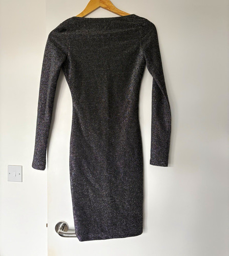 Zara silver glitter bodycon - zara,