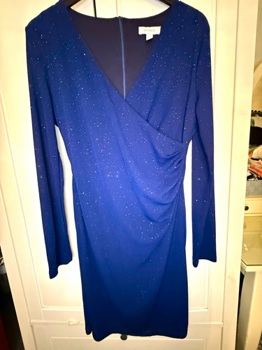 Blue vanilla navy - blue, glitter