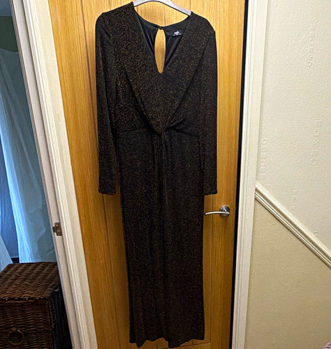 Wallis black glitter - wallis, v-neck