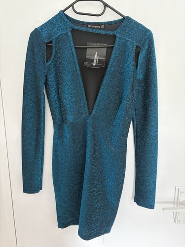 Prettylittlething teal glitter - prettylittlething,