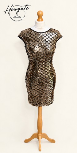 Quiz gold sequin dress - quiz,