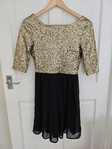 Evita gold sequin black - evita,