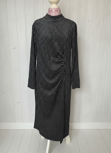 Black sparkle ruched front - ruched,