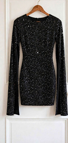 Stunning black glitter mini - glitter,