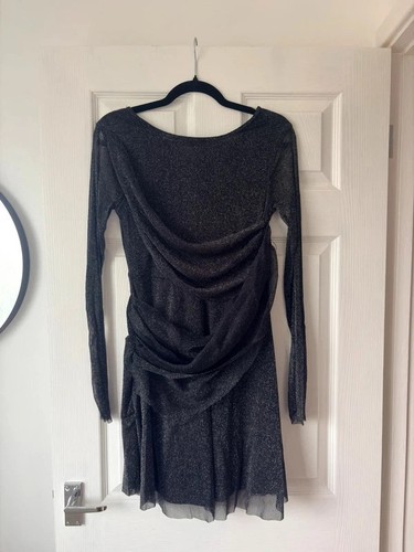 Black silver glitter sparkly - black,