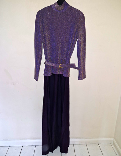 Purple black glitter maxi - purple/black,