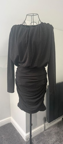 Paris black sparkly glitter - ax,