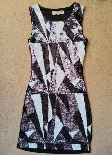 Dress size sequins black - dress,