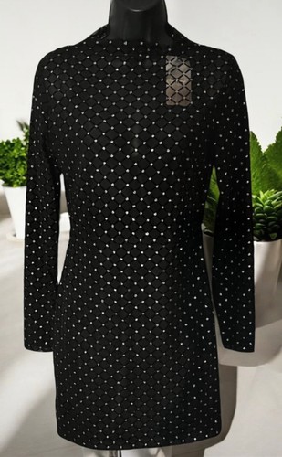 Black mesh dress silver - dress,
