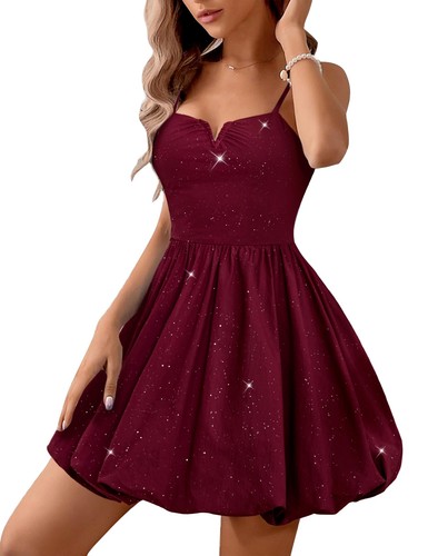 Sequin burgundy mini dress - sequin,