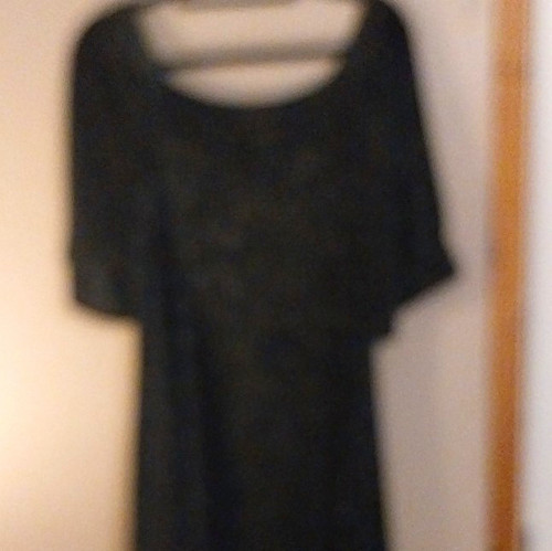 Paris black glitter - black, knit
