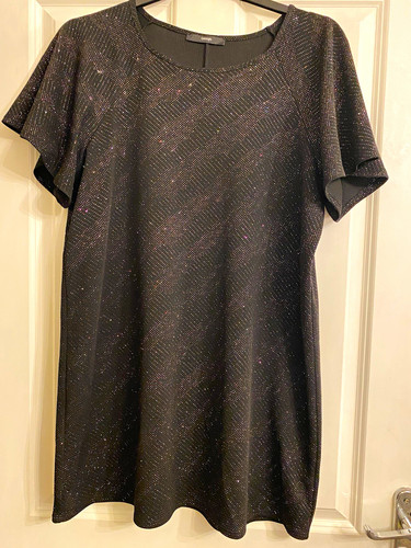 George black glitter shift - black,