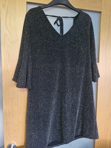 Sparkly black party dress size - black,