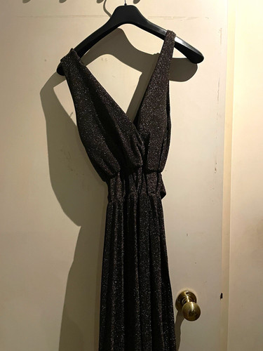 Women black glitter - women's,